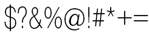 Pragmatica Condensed Extra Light Font OTHER CHARS