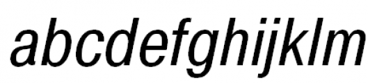 Pragmatica Condensed Oblique Font LOWERCASE
