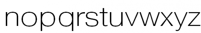Pragmatica Extended Extra Light Font LOWERCASE