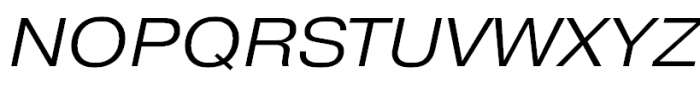 Pragmatica Extended Light Oblique Font UPPERCASE