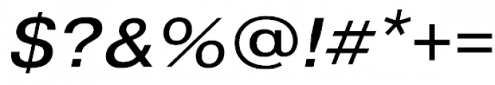 Pragmatica Extended Oblique Font OTHER CHARS