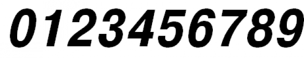 Pragmatica Monotonic Greek Condensed Bold Oblique Font OTHER CHARS