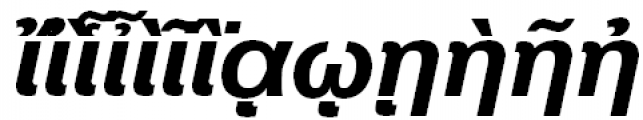 Pragmatica Polytonic Greek Bold Italic Font LOWERCASE