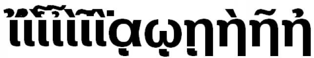 Pragmatica Polytonic Greek Bold Font LOWERCASE