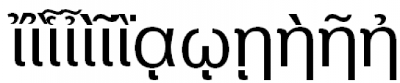 Pragmatica Polytonic Greek Book Font LOWERCASE