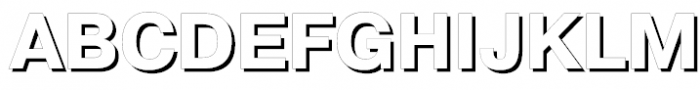 Pragmatica Shadow Font UPPERCASE