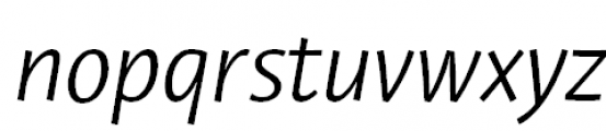 Private Sans Italic Font LOWERCASE