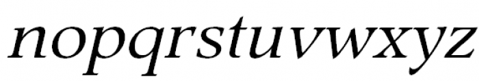 Prospect Italic Font LOWERCASE