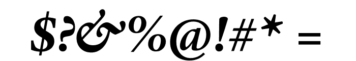 Practice Extrabold Italic Font OTHER CHARS