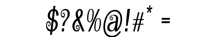 Presta-CondensedRegular Font OTHER CHARS