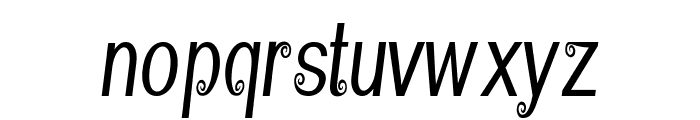 Presta-CondensedRegular Font LOWERCASE