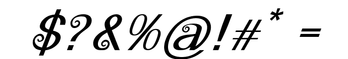 PrestaItalic Font OTHER CHARS