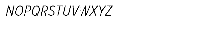 Proxima Nova Cond Light Italic Font UPPERCASE