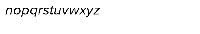 Proxima Nova Regular Italic Font LOWERCASE