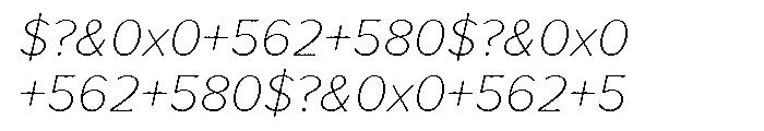 Proxima Nova Thin Italic Font OTHER CHARS