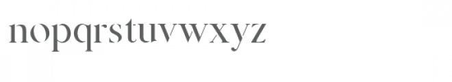 Prestige Serif Font LOWERCASE