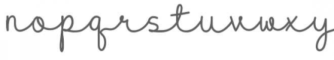 Presty Regular Font LOWERCASE