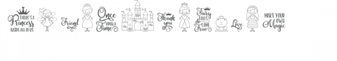 princess dingbats font Font UPPERCASE