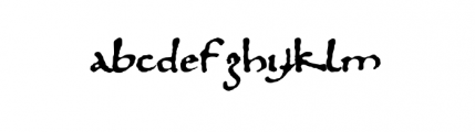 Prophecy (plain) Font LOWERCASE