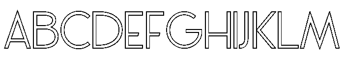 Praliner Stroke Font UPPERCASE