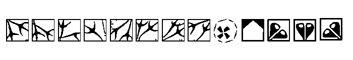 Preissig Extras Font LOWERCASE