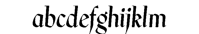 Preissig Regular Italic FONT