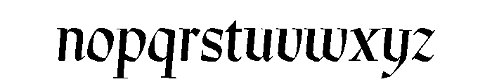 Preissig Regular Italic Font LOWERCASE