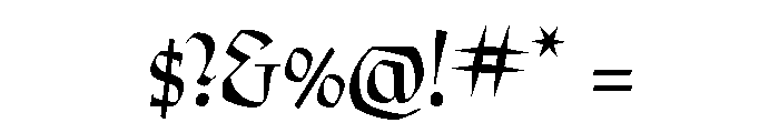 Preissig Regular Font OTHER CHARS