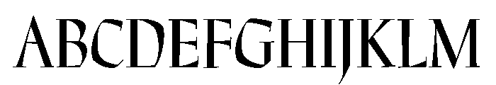 Preissig Regular Font UPPERCASE