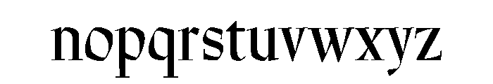 Preissig Regular Font LOWERCASE