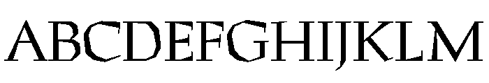 Preissig Roman Font UPPERCASE