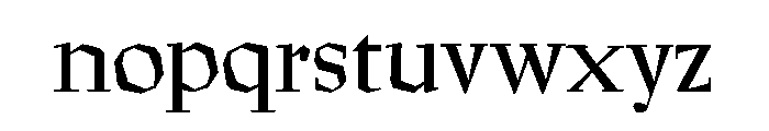 Preissig Roman Font LOWERCASE