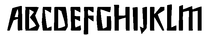Preissig Scrape Font UPPERCASE