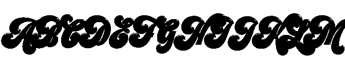 Preta Script Ao Sol Font UPPERCASE