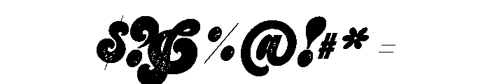 Preta Script Printed Font OTHER CHARS