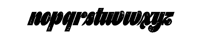 Preta Script Printed Font LOWERCASE