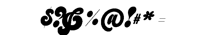 Preta Script Small Font OTHER CHARS