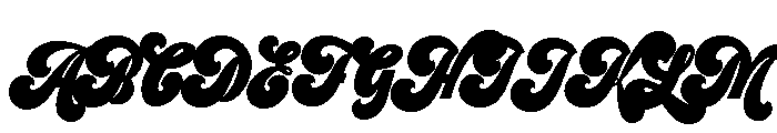 Preta Script Small Font UPPERCASE