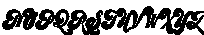 Preta Script Small Font UPPERCASE
