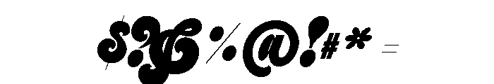 Preta Script Font OTHER CHARS