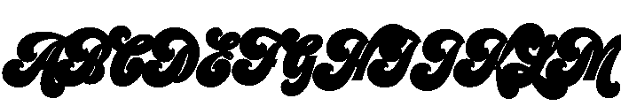 Preta Script Font UPPERCASE