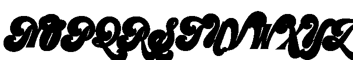 Preta Script Font UPPERCASE