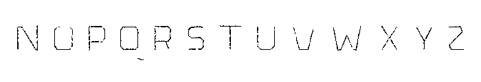 Pretender Inline Pressed Bold Font UPPERCASE