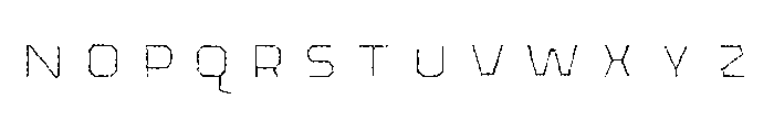 Pretender Inline Pressed Bold Font LOWERCASE