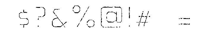 Pretender Inline Pressed Light Font OTHER CHARS