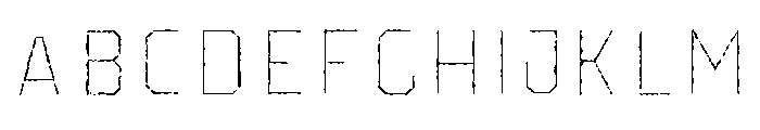 Pretender Inline Pressed Light Font UPPERCASE