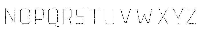 Pretender Inline Pressed Light Font UPPERCASE
