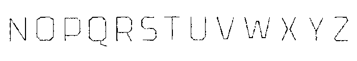 Pretender Inline Pressed Light Font LOWERCASE