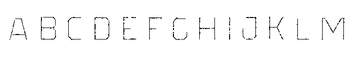 Pretender Inline Pressed Medium Font UPPERCASE