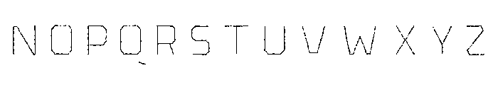 Pretender Inline Pressed Medium Font UPPERCASE